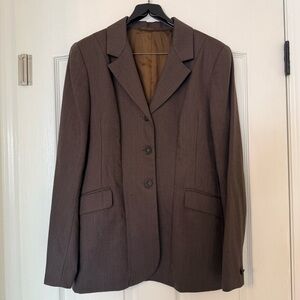 Ovation Riding Coat Blazer Jacket Women’s 14 L Wool Classic Equestrian Dressage